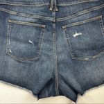Good American High Waist Cut Off Raw Hem Denim Shorts Size 24 NWT Photo 7