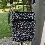 Mixed bag, black and white floral travel Crossbody Photo 0