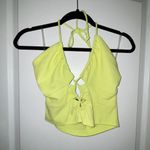 Wild Fable NWOT  Neon Yellow Halter Crop Top Photo 0
