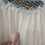 Boston Proper White Beaded Tasseled Tank Top Shirt Size Small Photo 4