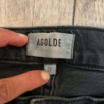 AGOLDE  Denim Jeans Women's Size‎ 25 Black Wash Distressed Hem Photo 3