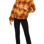 APPARIS Women's Francis Faux Shearling Jacket Orange Size M Photo 2