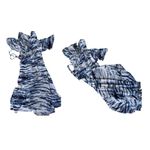 Torrid Blue Tie Dye Gauze Cold Shoulder Wrap Midi Dress 1X Swimsuit Cov… Photo 9