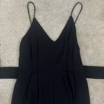 Abound  Black Wide Leg Tie Waist Jumpsuit in Women’s Size Medium Photo 2