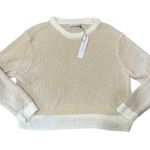 STITCHES & STRIPES Variegated Crew Neck Long Sleeve Sweater Cream Tan NWT 2XL Size XXL Photo 0