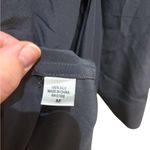 100% silk Acrobat Dusty Blue Slate Solid Minimalist Tie waist shirt dress Size M Photo 5