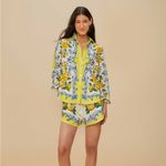 Farm Rio NWT  Off-White Sicily Scarf LENZING™ ECOVERO™ Euroflax™ Shorts Photo 1