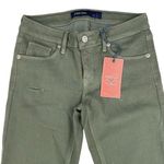 Just USA  - Destroyed Ankle Length Skinny Jeans in Moss Green Photo 1