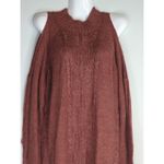 Pink Rose  Women's Cold Shoulder High Neck Sweater Dress Dark Orange‎ Size XL NWT Photo 2