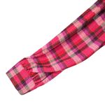 Pilcro Anthropologie X-Large Top Plaid Hi-Low Fringe Long Sleeves Hi-Low Stretch Photo 3