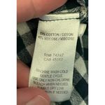 Natural Reflections Size Large Blue Check Gingham Sleeveless Button Front Blouse Photo 4