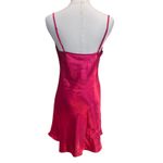 Ivy & Annabelle Intimates Red Mini Slip Dress Y2k Embroidery Lace Trim SZ SM Photo 6