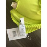 ANDIE NWT  Swim The Bermuda Neon Lemon Ribbed Terry Bikini Top Size Large Photo 5