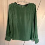 J.Crew Green Tear Drop Button Cuff Blouse Photo 0