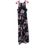 XScape X BY  Dress SZ 8 NEW Floral Chiffon Halter Neck Gown Evening Cocktail NWOT Photo 3