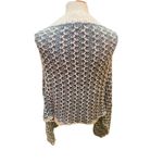 Simply Noelle  Slate Blue & Cream Button Down Poncho/Shawl/Shrug-One Size Photo 10