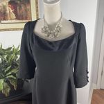 JODIFL Juleh Juleh Animal Print Sheath Dress 10 Wool Silk Square Neckline Flare Dress Photo 1