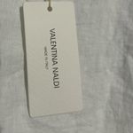 Valentina Naldi Italy White Fringe Hem Linen Tank Top Size 1X NEW With tags Photo 11