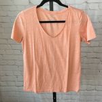 Lands' End Short Sleeve Lightweight Uneck Tshirt - Blue and Orange Photo 3