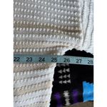Time & Tru White/Tan Striped Chunky Knit Short Sleeve Sweater Size XL/2XL Tan Photo 5