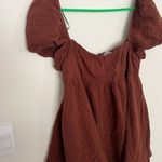 Princess Polly  Lorna Gauze Romper Brown Size 10 Photo 4