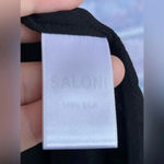 Saloni Leah Robe silk Dress w/Slip size 0 Black Photo 14