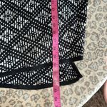 Bar III geometric open knit cardigan asymmetric hem Photo 7