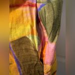 Tropical Print Ruffle Sleeve Mini Dress Pink Size L Photo 3