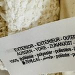 ZARA sz S Womens White Tweed Scoop Neck Button Mini Dress Preppy Structured Chic Photo 6