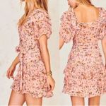 Love Shack Fancy NWT  Kimbra 100% Silk Floral Mini Dress Photo 1