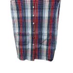 No Excuses Vintage 90s Y2K Jumper Dress Size L Red Blue Plaid Photo 2