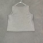 Avenue Top Women 22/24Silver Glitter Casual ‎ Tank Top Silver Size undefined Photo 3
