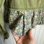 Free People  Embellished Ruffle Utility Jacket D27 Photo 7