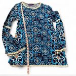 Boho Floral Tunic‎ Blue Photo 15