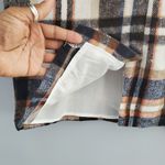 Women's Plaid Wool Straight Pencil Skirt Size XL Blue Photo 3