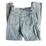 Abercrombie & Fitch 90s Straight Ultra High Rise Curve Love Distressed Jeans Photo 1