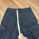 American Eagle Cargo Baggy Jogger Pants Womens 12 Short Black Y2K Skater Stretch Photo 2