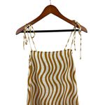 Womens Striped Sleeveless Midi Dress With Tie Photo 5