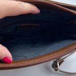 Vintage leather Ashwood crossbody satchel bag nut brown smooth leather. Photo 5