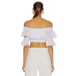 Charo Ruiz Ibiza Cata Top in White XSmall New Womens Cropped Blouse Size XS Photo 1