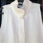 Covington Winter White Cotton Blend Knit Sweater Vest M Photo 2