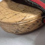 Avenue Ladies 10W Striped Rainbow Slip On Wedges Cork Sandals Photo 9