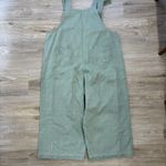 easel  Overalls Womens Size Small Green Wide Leg Boho Distressed Bib Neutral Photo 5
