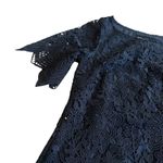 Anthropologie Navy Blue Shift Dress Crew Neck Triangle Hem Size 0 Women's NWT Photo 2