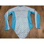 Cabana Life Preppy Geo Unisuit UPF 50+, Zipper Long Sleeve XL Bathing Suit Swim Blue Photo 4