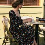 RIHOAS The Sweetheart Neck Polka Dot Maxi Dress L 04 Black Size L Photo 1