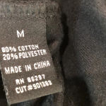 BCBGMAXAZRIA  size medium black velour sweatpants Photo 5