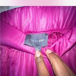 Hudson Gray  Women’s Metallic Pink Pleated Mini Skirt Size Large Photo 4