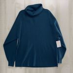 Free People nwt softly structured oversized tunic turtleneck sweater deep jade Photo 2