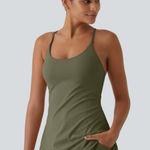 Halara NWT Softlyzero™ Plush Backless Active Dress-Easy Peezy Edition size Med Photo 0